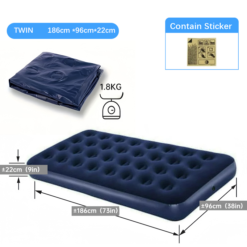 Inflatable Air Mattress – Durable Waterproof for Home, Camping, Travel – Fast Inflation, Comfortable & Portable Design - Image 13