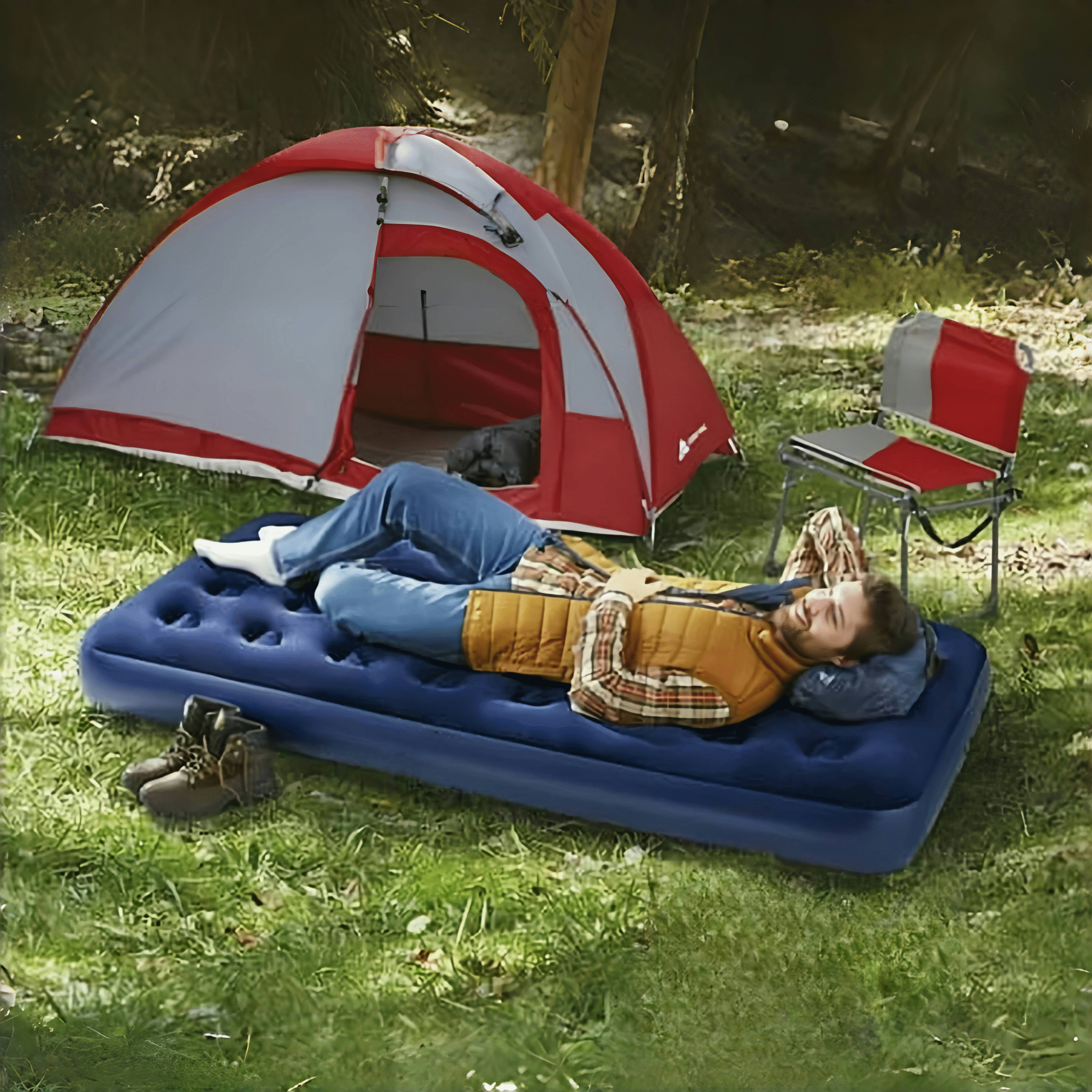 Inflatable Air Mattress – Durable Waterproof for Home, Camping, Travel – Fast Inflation, Comfortable & Portable Design - Image 2