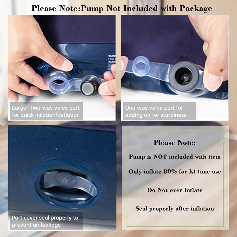 Inflatable Air Mattress – Durable Waterproof for Home, Camping, Travel – Fast Inflation, Comfortable & Portable Design - Image 9