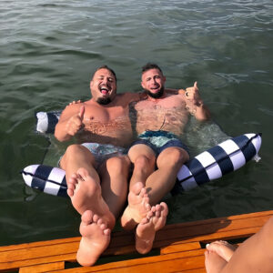 Double Pool Float Water Hammock Bed