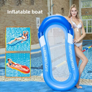 Folding Swimming Bed Portable Beach Water Pool Float Inflatable Water Floating Hammock Air Bed