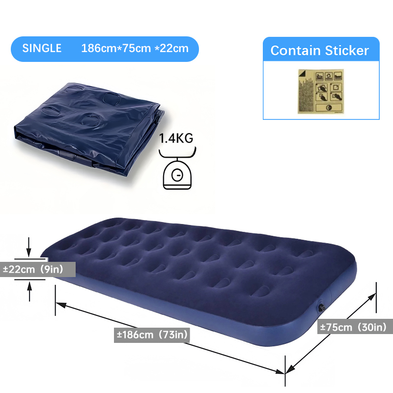 Inflatable Air Mattress – Durable Waterproof for Home, Camping, Travel – Fast Inflation, Comfortable & Portable Design - Image 16